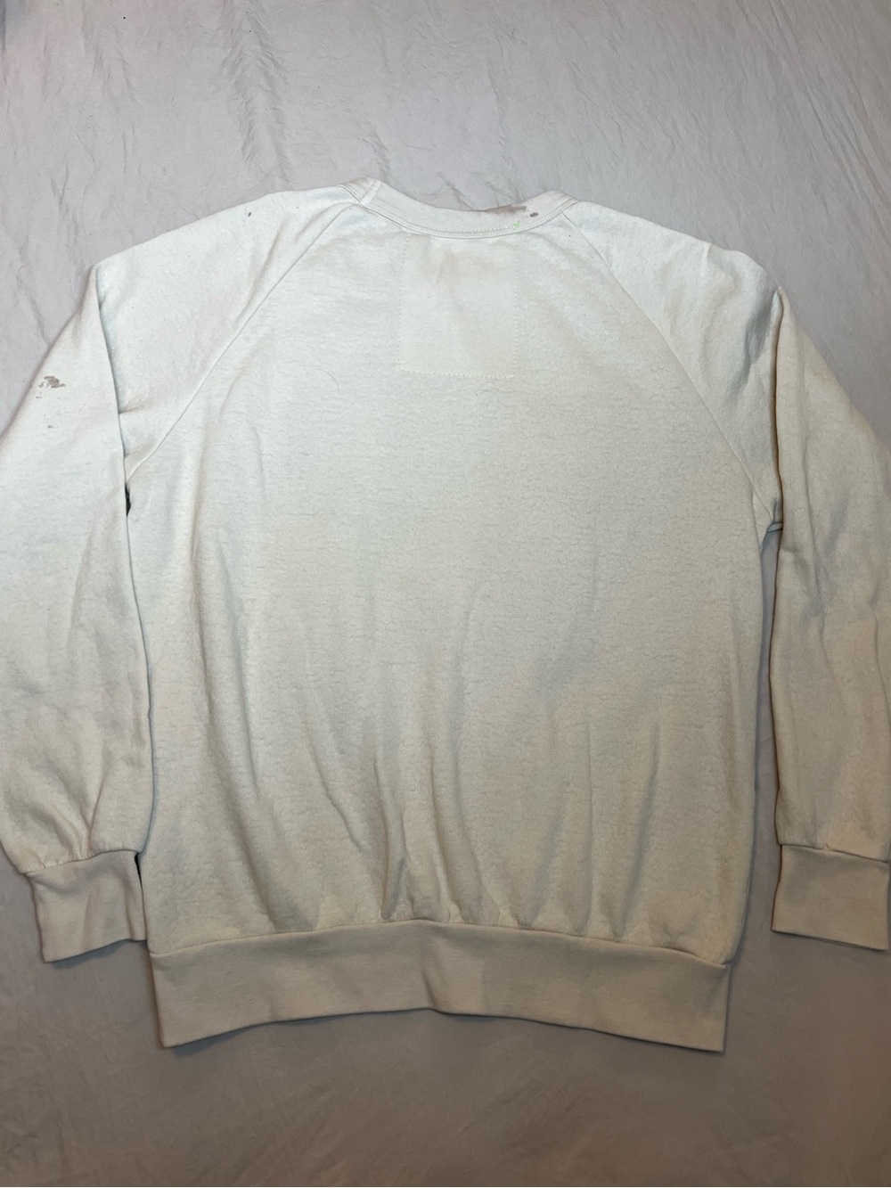 Aviator Nation Vintage White Crewneck Sweater with Retro Logo - Picture 4 of 10
